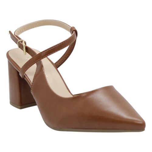 Sandália Salto Bloco Pisamare 492.7037 Caramelo