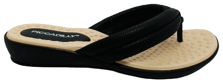 Tamanco Rasteira Piccadilly 500324 Preto