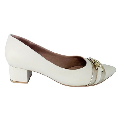 Scarpin Usaflex Bege