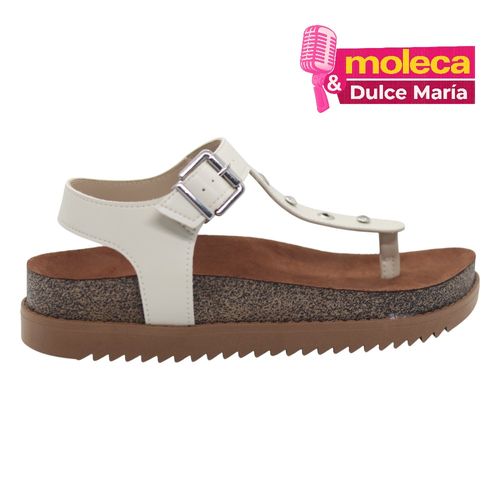 Sandália Rasteira Moleca Branco