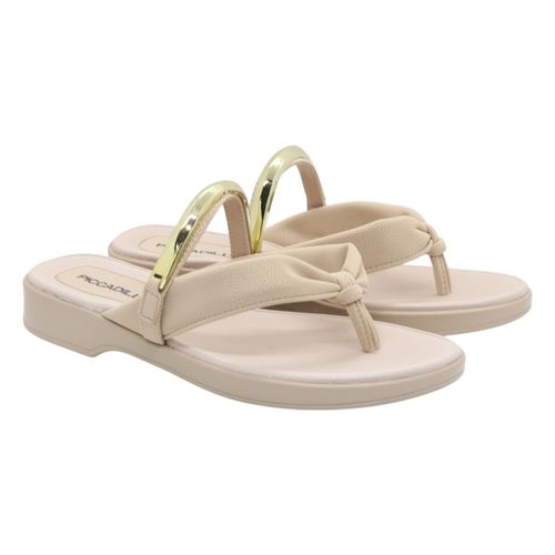 Tamanco Rasteira Piccadilly 505062 Creme