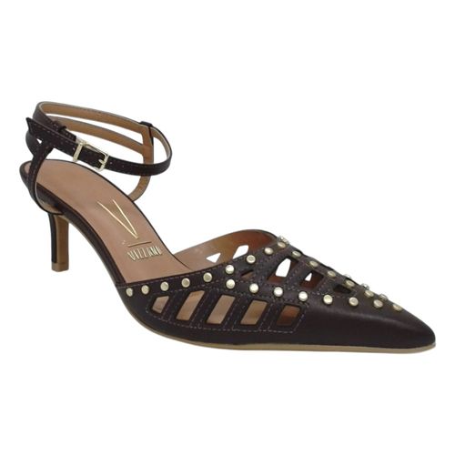 Scarpin Salto Fino Vizzano Chanel Chocolate