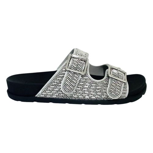 Tamanco Rasteira Usaflex Am25001 Prata