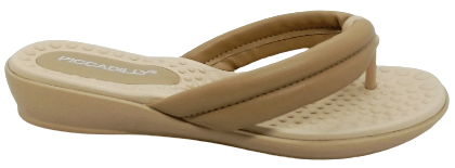 Tamanco Rasteira Piccadilly 500324 Amendoa