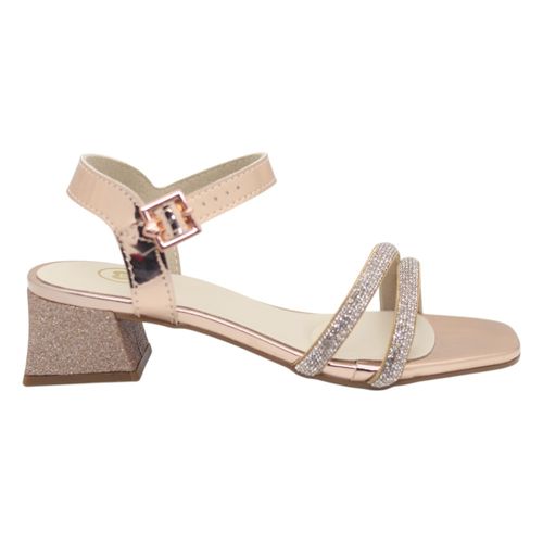 Sandália Salto Molekinha Ouro