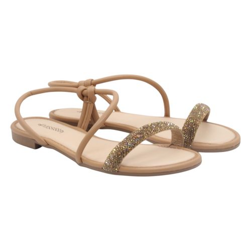 Sandália Rasteira Mississipi Nude