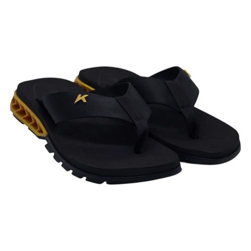 Chinelo Kenner Rakka 1900023100 Preto/Dourado