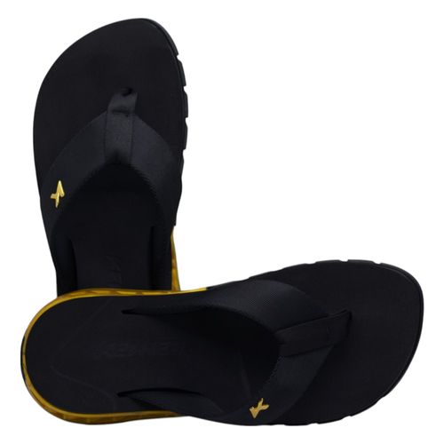 Chinelo Kenner Rakka 1900023100 Preto/Dourado