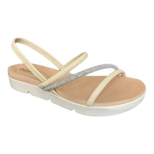 Sandália Rasteira Beira Rio 8387.530 Creme