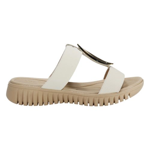 Tamanco Anabela Usaflex Ud11003 Marfim