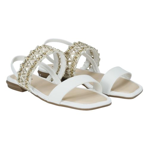 Sandalia Rasteira Mississipi J0441 Branco