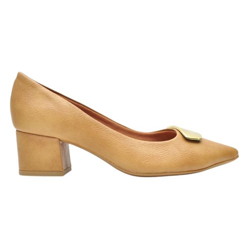 Scarpin Salto Bloco Vizzano 1220.377 Areia