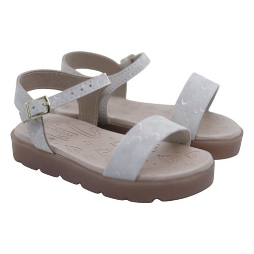 Sandalia Rasteira Molekinha Led Branco
