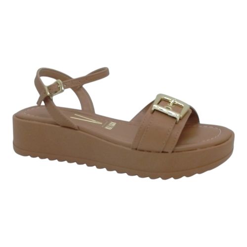 Sandália Rasteira Vizzano Camel