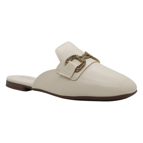 Tamanco Mule Beira Rio Creme