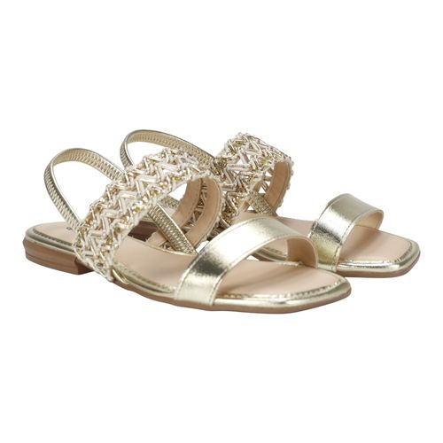 Sandalia Rasteira Mississipi J0441 Dourado