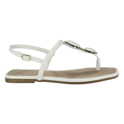 Sandália Rasteira Ramarim 2523200 Creme