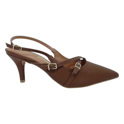 Scarpin Salto Fino Vizzano Marrom