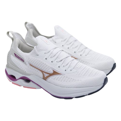 Tênis Mizuno Wave Mirai 7 101012012 Branco/Bronze
