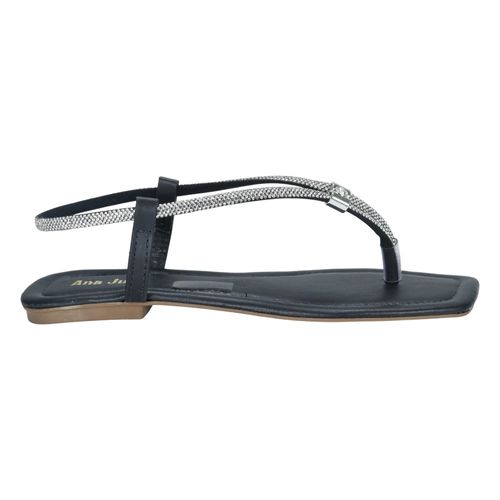 Sandália Rasteira Ana Julia 2033 Preto