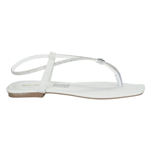 Sandália Rasteira Ana Julia 2033 Branco