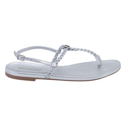 Sandália Rasteira Dandara Prata