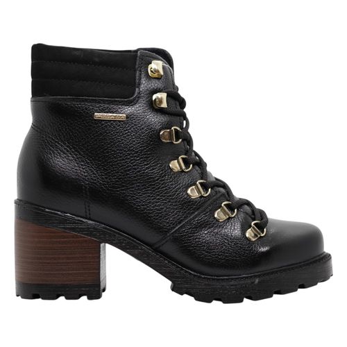 Bota Salto Cano Curto Pegada Preto