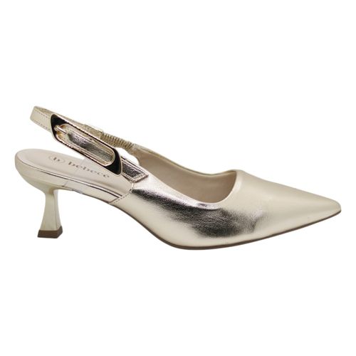 Scarpin Bebece Chanel Dourado
