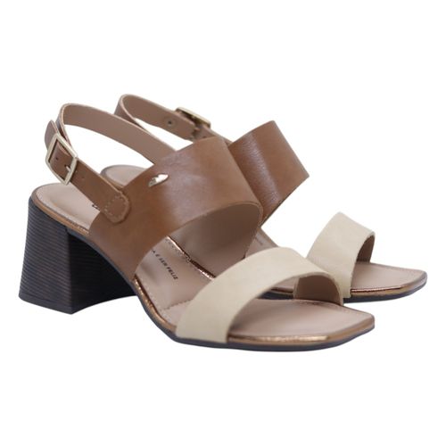 Sandália Salto Dakota Y9192 Caramelo