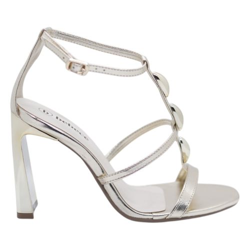 Sandalia Salto Bebece Dourado