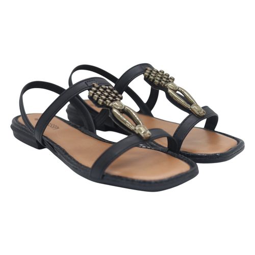 Sandalia Rasteira Mississipi Preto