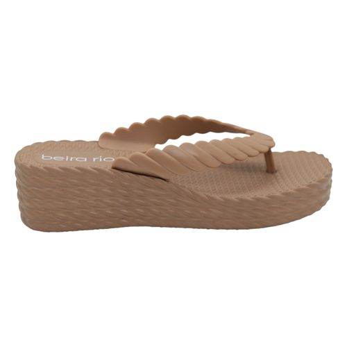 Tamanco Anabela Beira Rio Nude