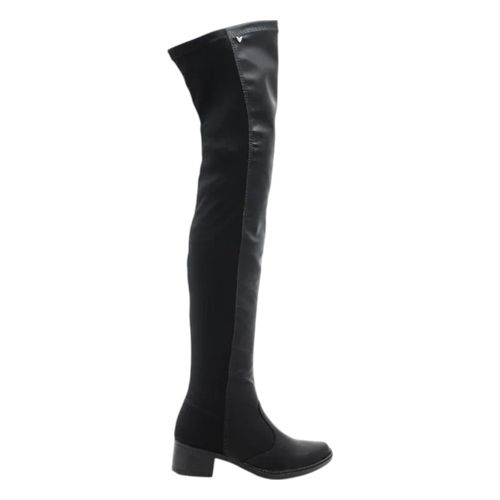 Bota Cano Alto Mississipi Over The Knee Preto