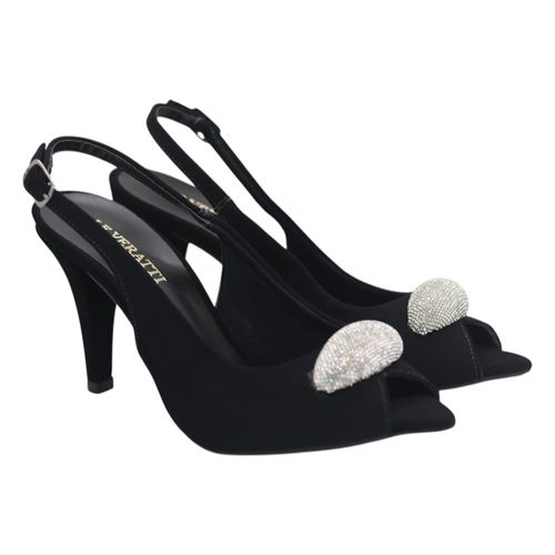 Sandália Salto Alto Le Veratti Preto