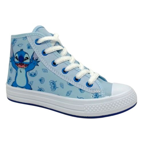 Tênis Danguinho Stitch Cano Alto Azul