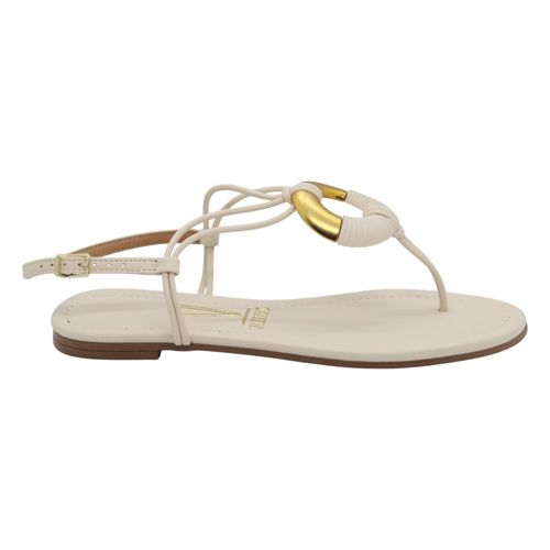 Sandália Rasteira Vizzano 6371.1001 Creme