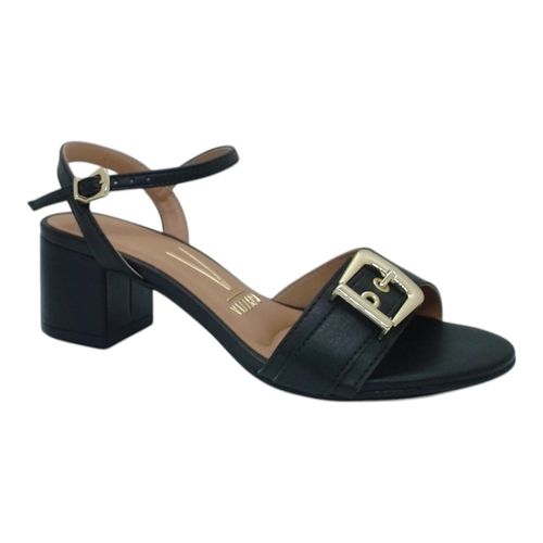 Sandália Salto Bloco Vizzano Preto