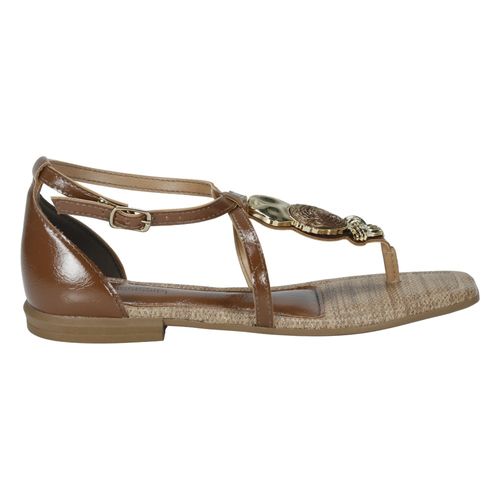 Sandália Rasteira Mississipi J0402 Tabaco