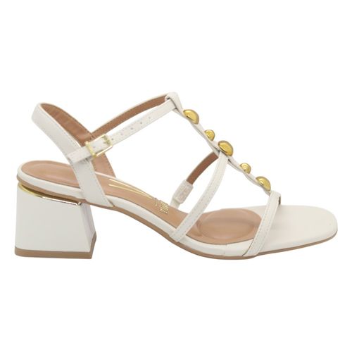 Sandália Salto Bloco Vizzano 6428.153 Branco