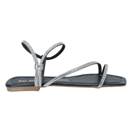 Sandália Rasteira Ana Julia 2032 Preto