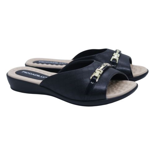 Tamanco Rasteira Piccadilly Preto