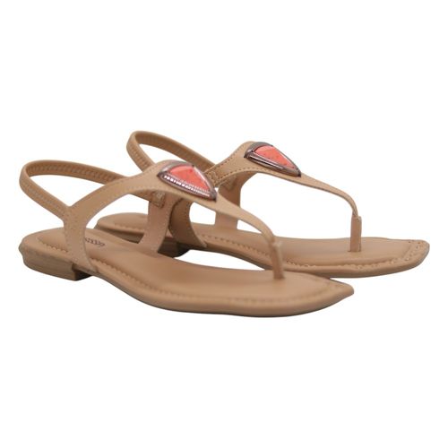 Sandália Rasteira Mississipi Nude