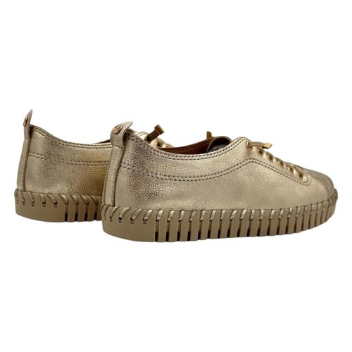 Tênis Bottero Slip On Dourado