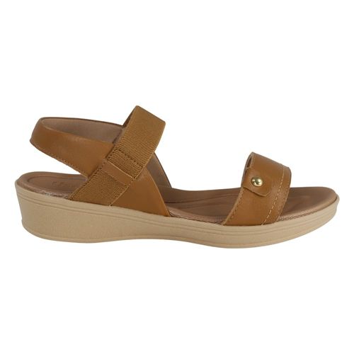 Sandália Anabela Usaflex Ud04004 Castanho