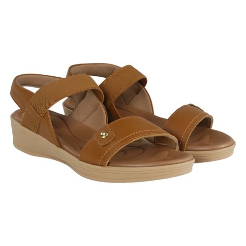 Sandália Anabela Usaflex Ud04004 Castanho