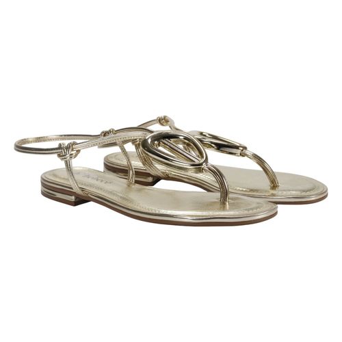 Sandália Rasteira Bebecê T1028-494 Dourado