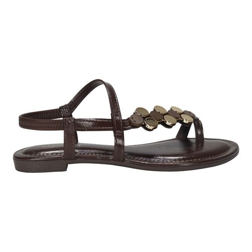 Sandália Rasteira Mississipi J0421 Chocolate