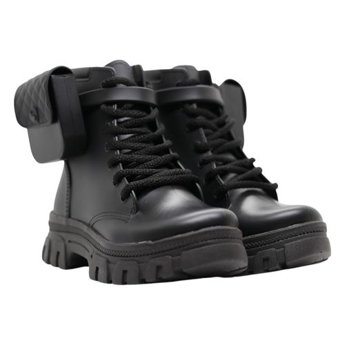 Bota Coturno Luelua  Preto