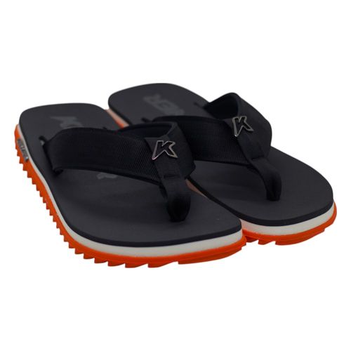 Chinelo Kenner Kivah 1300062304 Preto/Laranja