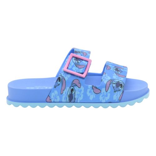 Chinelo Slide Stitch Grendene Kids Azul